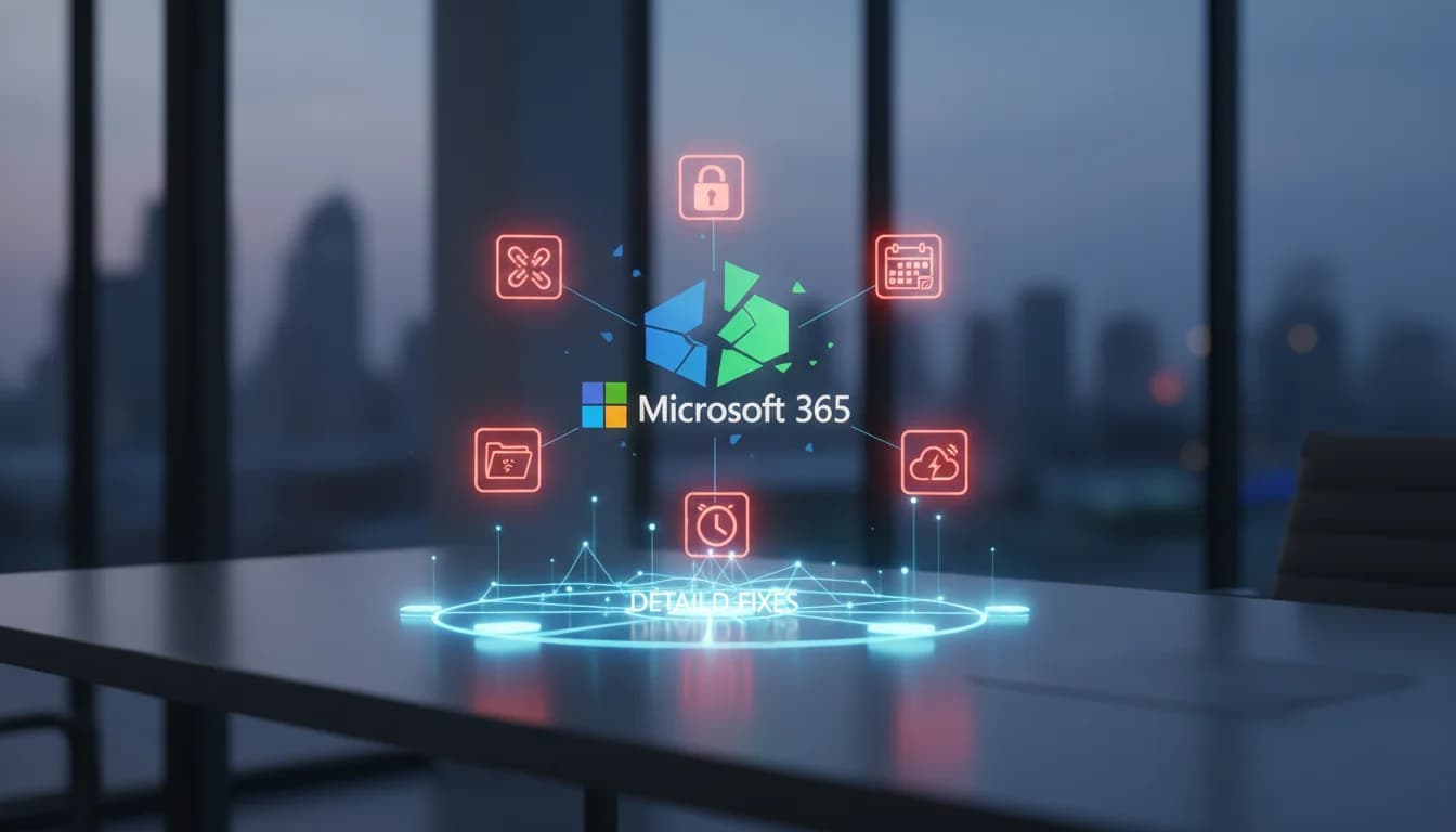Các lỗi khiến Microsoft 365 trở nên khó chịu